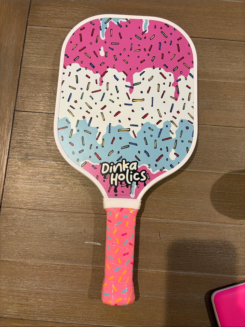 DinkaHolics Ice Cream Pickleball Paddle. New plastic